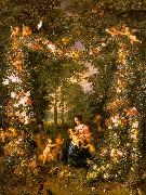 Jan Brueghel Holy Family in a Flower Fruit Wreath china oil painting artist